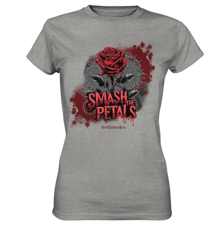 Smash the Petals - Alternative Rose & Rebellion - Ladies Premium Shirt | Lady - Shirts | Dark Shadows Arts