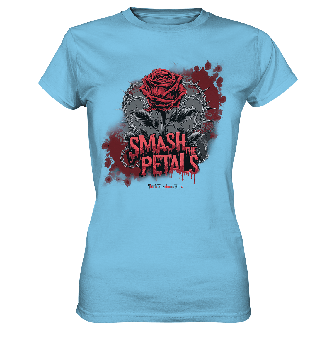 Smash the Petals - Alternative Rose & Rebellion - Ladies Premium Shirt | Lady - Shirts | Dark Shadows Arts