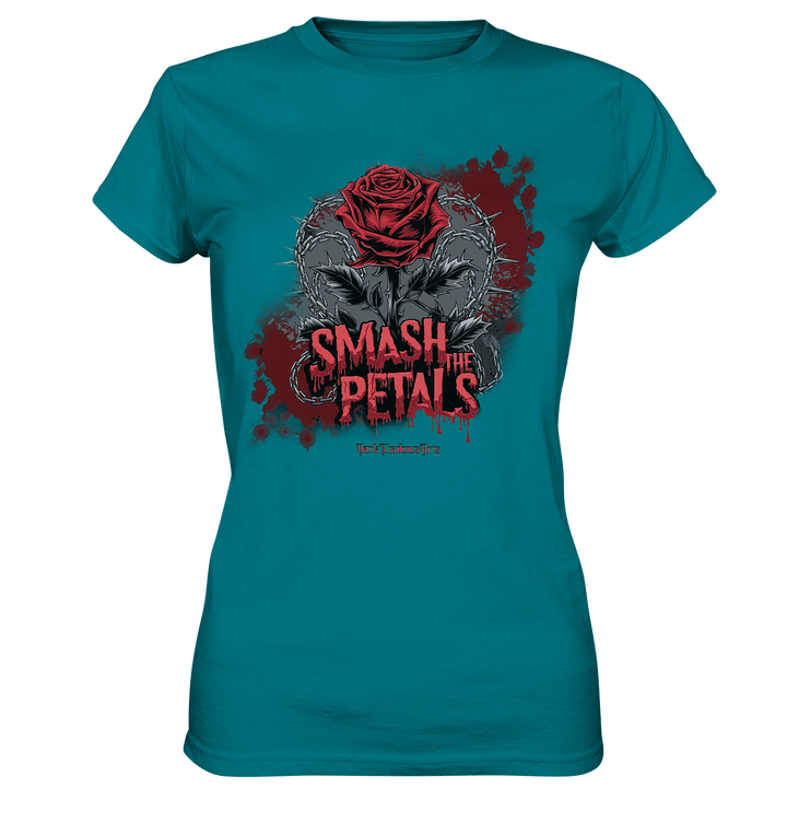 Smash the Petals - Alternative Rose & Rebellion - Ladies Premium Shirt | Lady - Shirts | Dark Shadows Arts