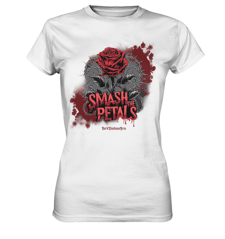 Smash the Petals - Alternative Rose & Rebellion - Ladies Premium Shirt | Lady - Shirts | Dark Shadows Arts