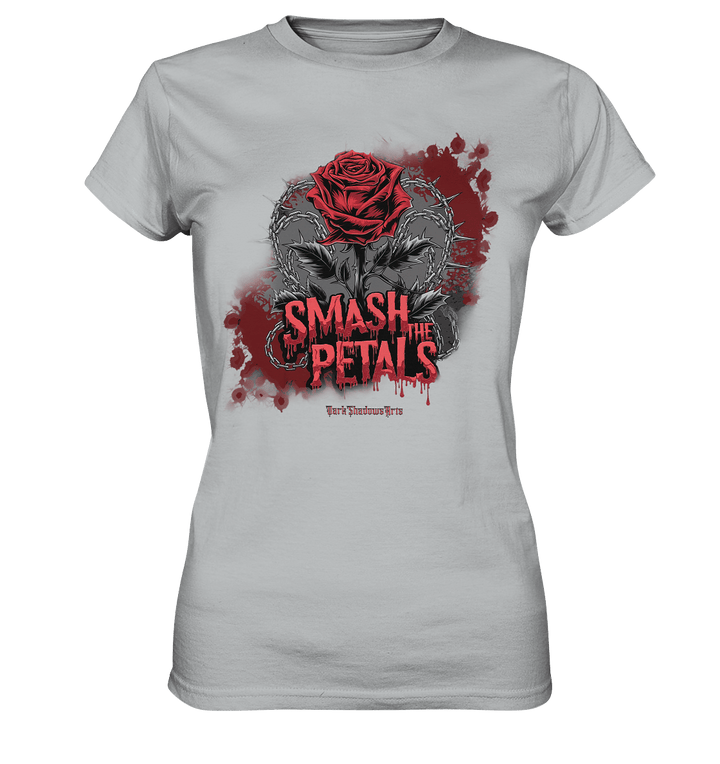 Smash the Petals - Alternative Rose & Rebellion - Ladies Premium Shirt | Lady - Shirts | Dark Shadows Arts