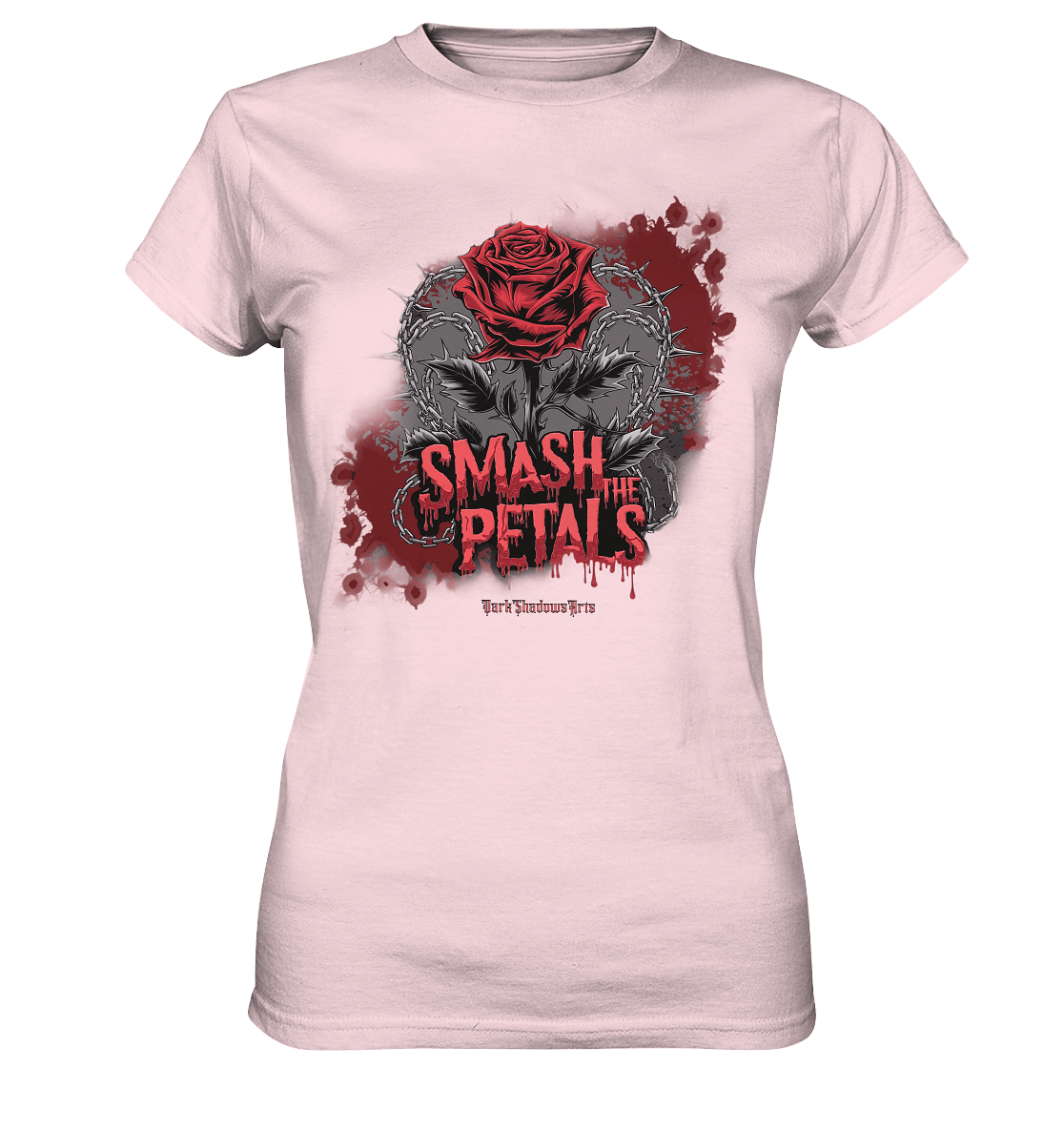 Smash the Petals - Alternative Rose & Rebellion - Ladies Premium Shirt | Lady - Shirts | Dark Shadows Arts