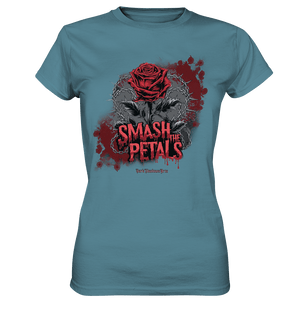 Smash the Petals - Alternative Rose & Rebellion - Ladies Premium Shirt | Lady - Shirts | Dark Shadows Arts