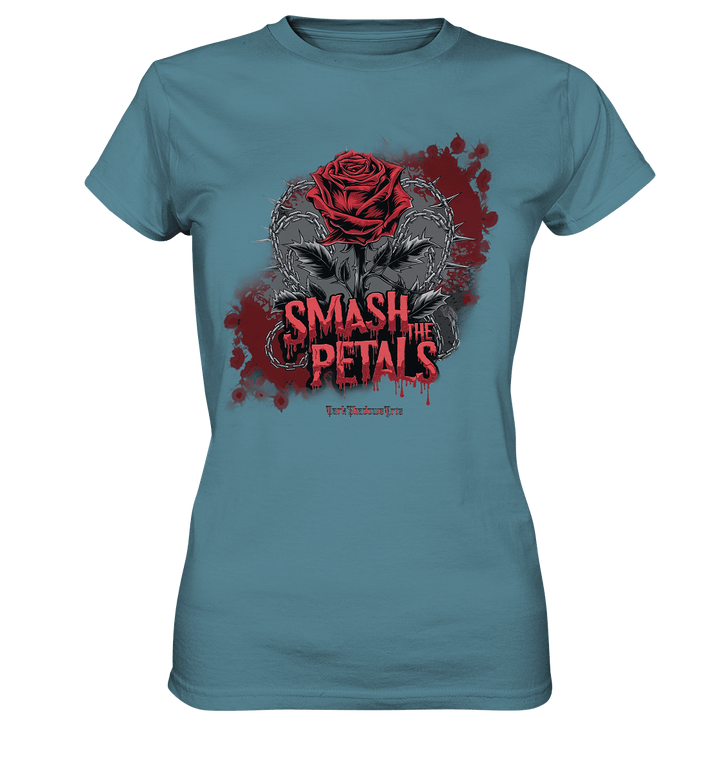 Smash the Petals - Alternative Rose & Rebellion - Ladies Premium Shirt | Lady - Shirts | Dark Shadows Arts