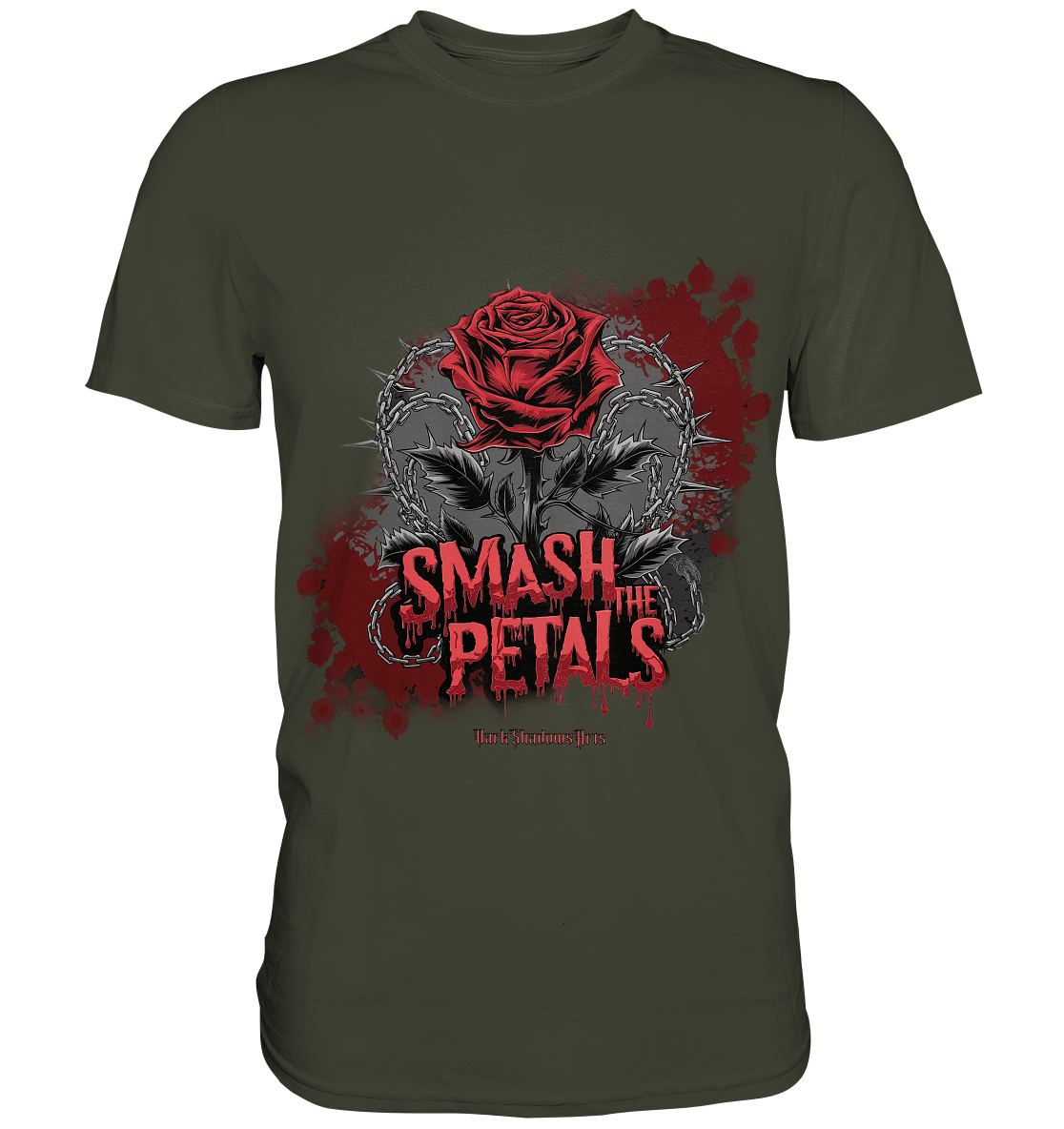 Smash the Petals - Alternative Rose & Rebellion - Premium Shirt | Unisex - Shirts | Dark Shadows Arts