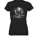 Spukfriedhof mit Vollmond und Nebel - Gruselige Halloween - Kunst - Ladies Premium Shirt | Lady - Shirts | Dark Shadows Arts