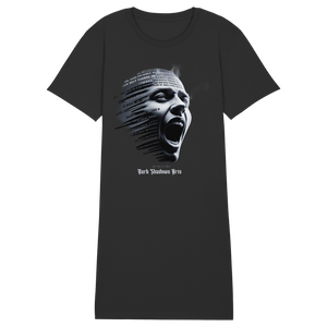 Stille Schreie - Ladies Organic Shirt Dress - Ladies Organic Shirt Dress | Lady - Shirts | Dark Shadows Arts