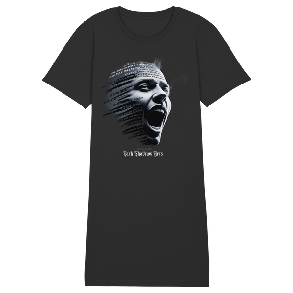 Stille Schreie - Ladies Organic Shirt Dress - Ladies Organic Shirt Dress | Lady - Shirts | Dark Shadows Arts