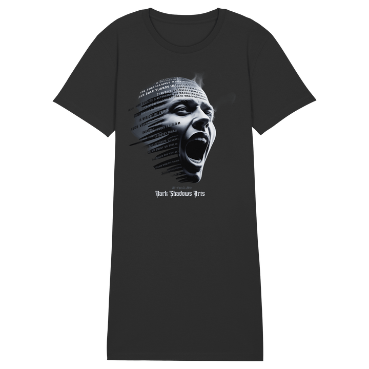 Stille Schreie - Ladies Organic Shirt Dress - Ladies Organic Shirt Dress | Lady - Shirts | Dark Shadows Arts