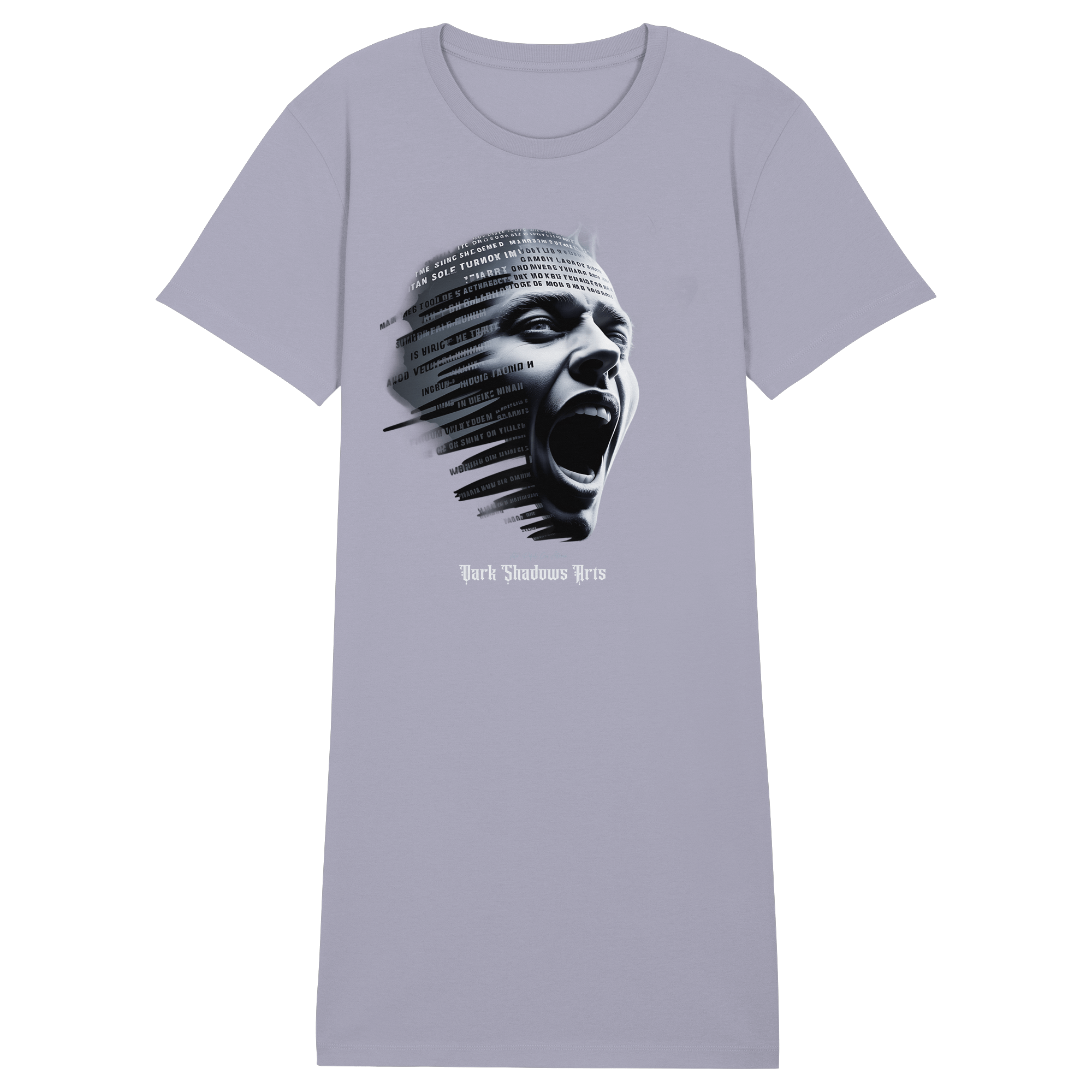 Stille Schreie - Ladies Organic Shirt Dress - Ladies Organic Shirt Dress | Lady - Shirts | Dark Shadows Arts