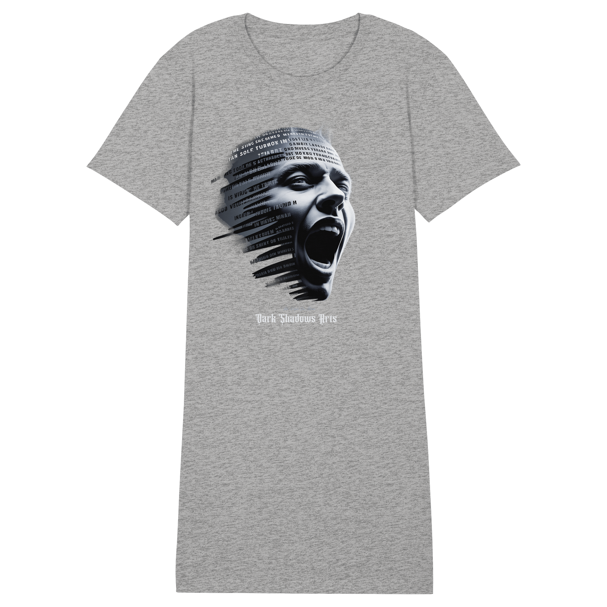 Stille Schreie - Ladies Organic Shirt Dress - Ladies Organic Shirt Dress | Lady - Shirts | Dark Shadows Arts