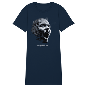 Stille Schreie - Ladies Organic Shirt Dress - Ladies Organic Shirt Dress | Lady - Shirts | Dark Shadows Arts