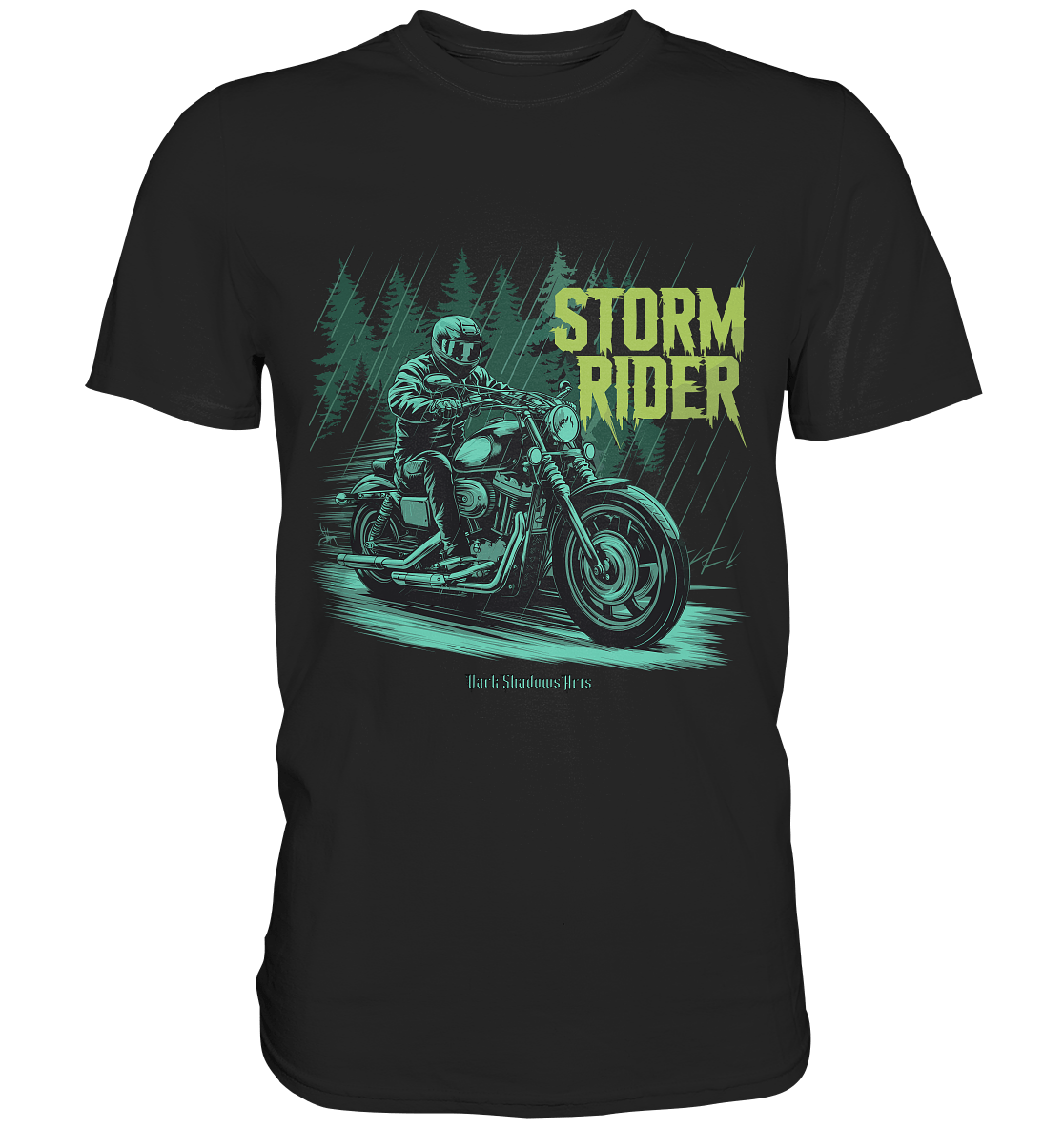 Storm Rider - Durch Sturm und Wald - Premium Shirt | Unisex - Shirts | Dark Shadows Arts
