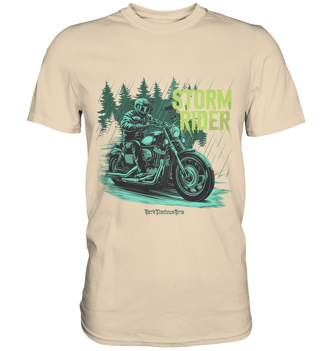 Storm Rider - Durch Sturm und Wald - Premium Shirt | Unisex - Shirts | Dark Shadows Arts