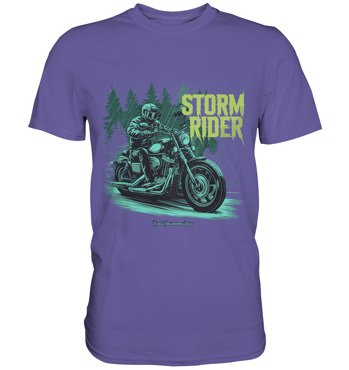 Storm Rider - Durch Sturm und Wald - Premium Shirt | Unisex - Shirts | Dark Shadows Arts