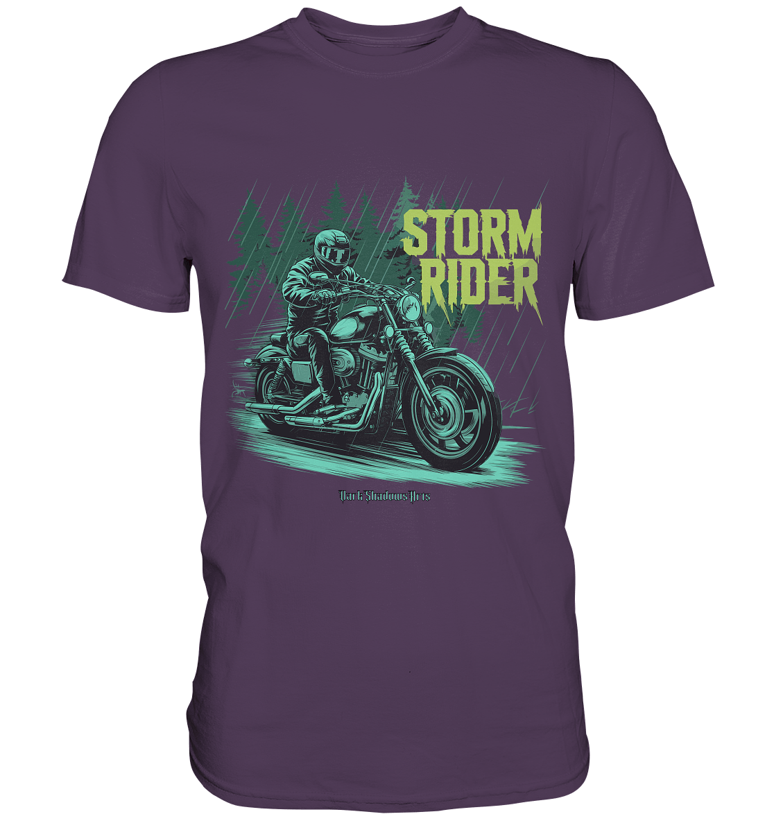 Storm Rider - Durch Sturm und Wald - Premium Shirt | Unisex - Shirts | Dark Shadows Arts