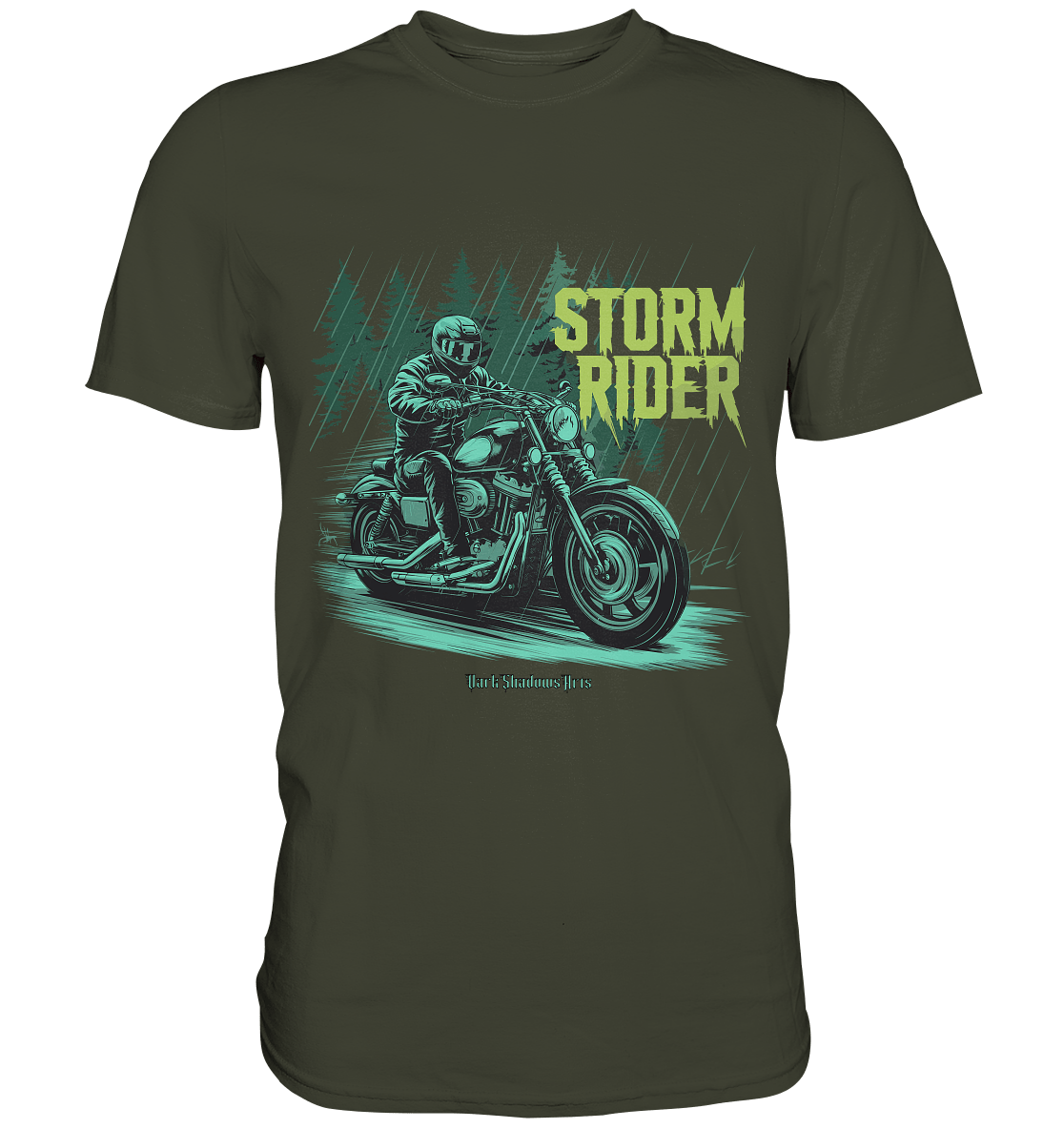 Storm Rider - Durch Sturm und Wald - Premium Shirt | Unisex - Shirts | Dark Shadows Arts