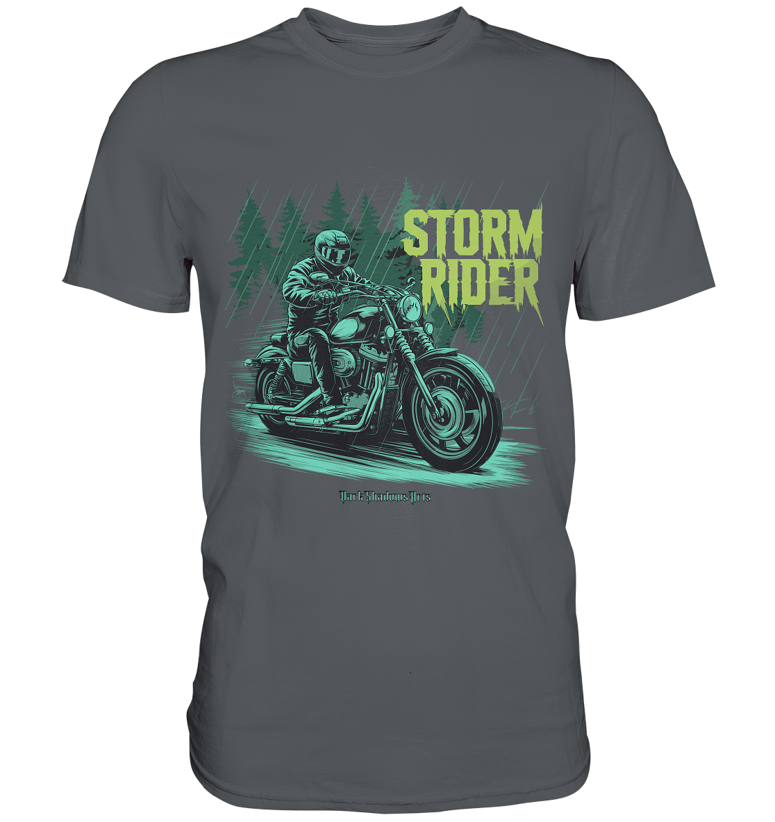 Storm Rider - Durch Sturm und Wald - Premium Shirt | Unisex - Shirts | Dark Shadows Arts