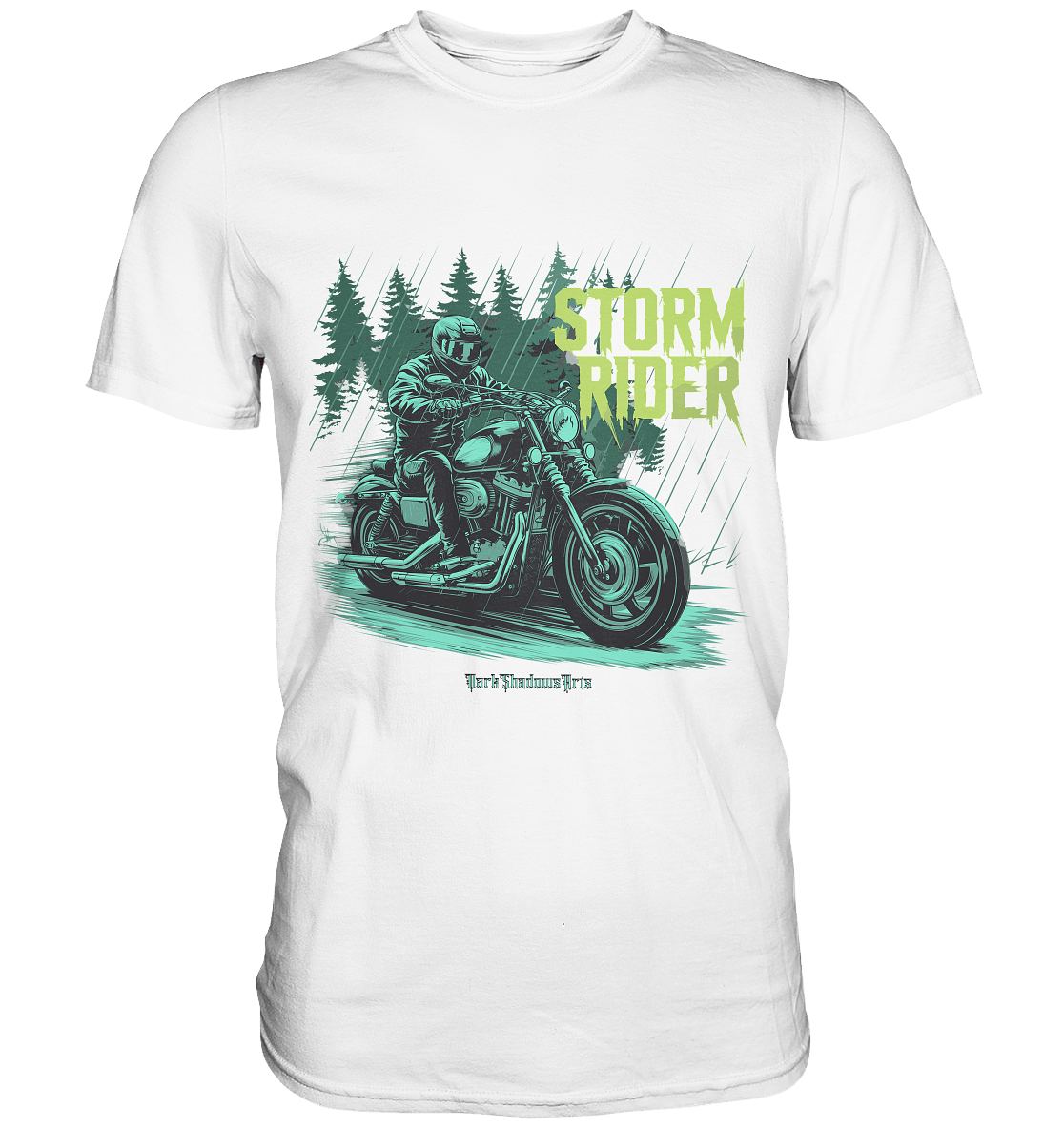 Storm Rider - Durch Sturm und Wald - Premium Shirt | Unisex - Shirts | Dark Shadows Arts