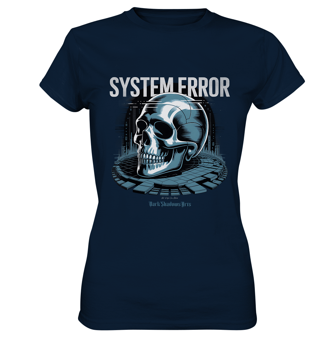 System Error - Digitale Dystopie und Cyber - Gothic Kunst - Ladies Premium Shirt | Lady - Shirts | Dark Shadows Arts