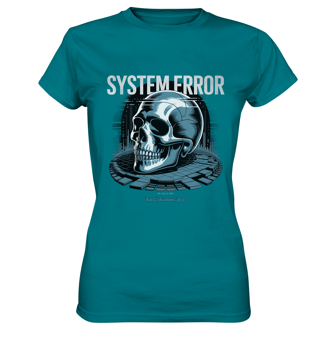 System Error - Digitale Dystopie und Cyber - Gothic Kunst - Ladies Premium Shirt | Lady - Shirts | Dark Shadows Arts