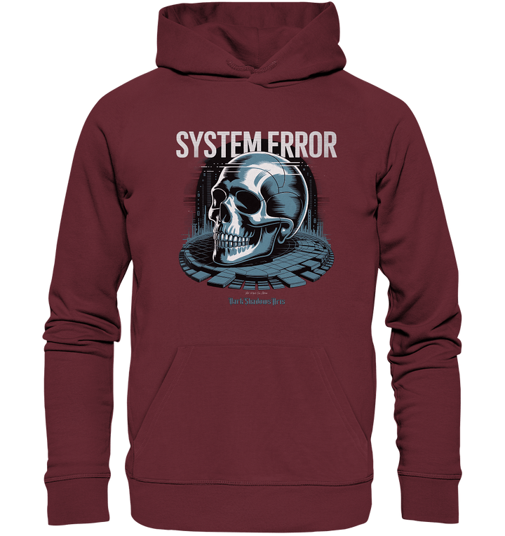 System Error - Digitale Dystopie und Cyber - Gothic Kunst - Organic Hoodie | Hoodies | Dark Shadows Arts