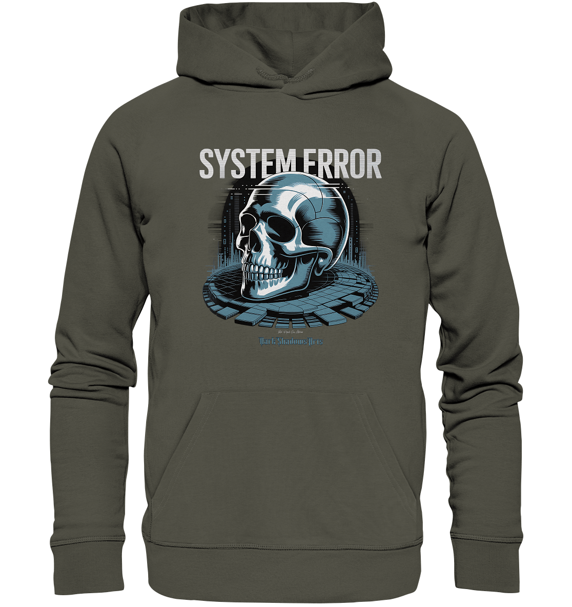 System Error - Digitale Dystopie und Cyber - Gothic Kunst - Organic Hoodie | Hoodies | Dark Shadows Arts