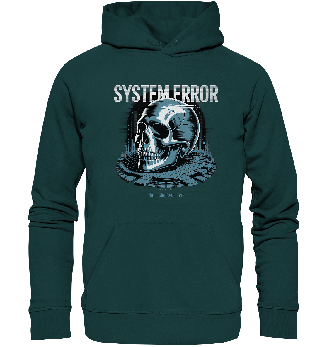 System Error - Digitale Dystopie und Cyber - Gothic Kunst - Organic Hoodie | Hoodies | Dark Shadows Arts