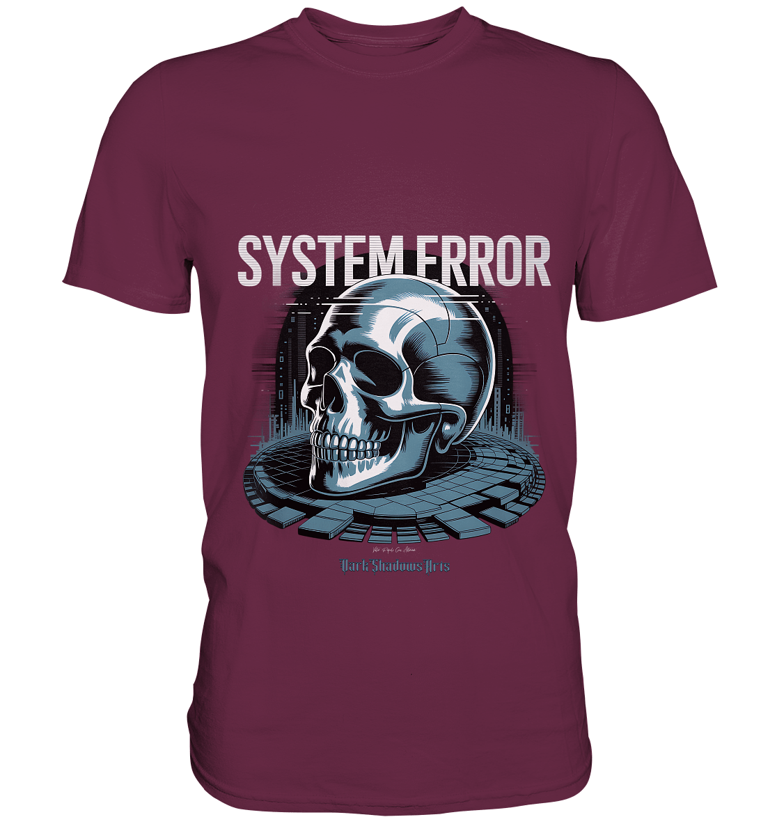 System Error - Digitale Dystopie und Cyber - Gothic Kunst - Premium Shirt | Unisex - Shirts | Dark Shadows Arts