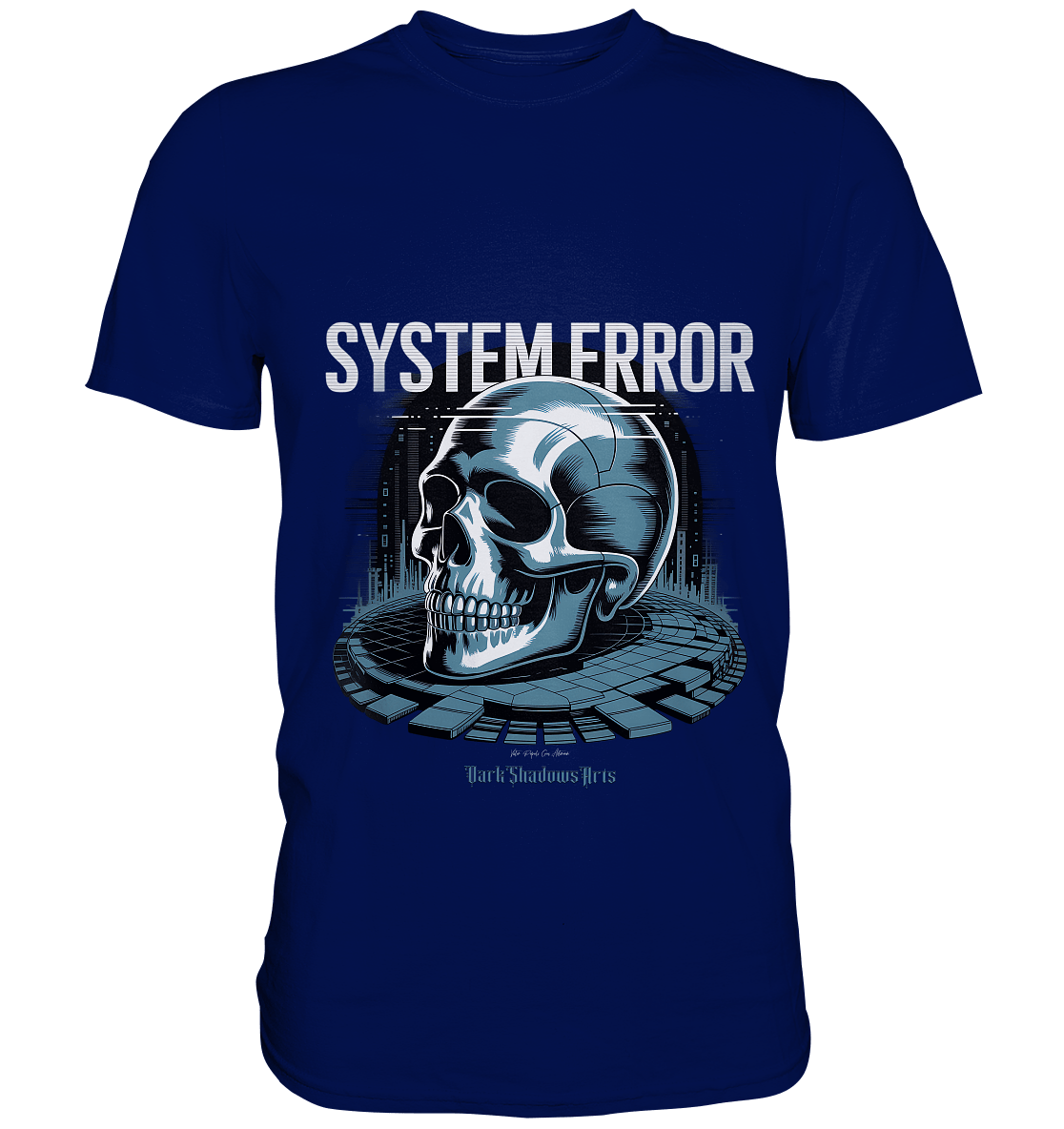 System Error - Digitale Dystopie und Cyber - Gothic Kunst - Premium Shirt | Unisex - Shirts | Dark Shadows Arts