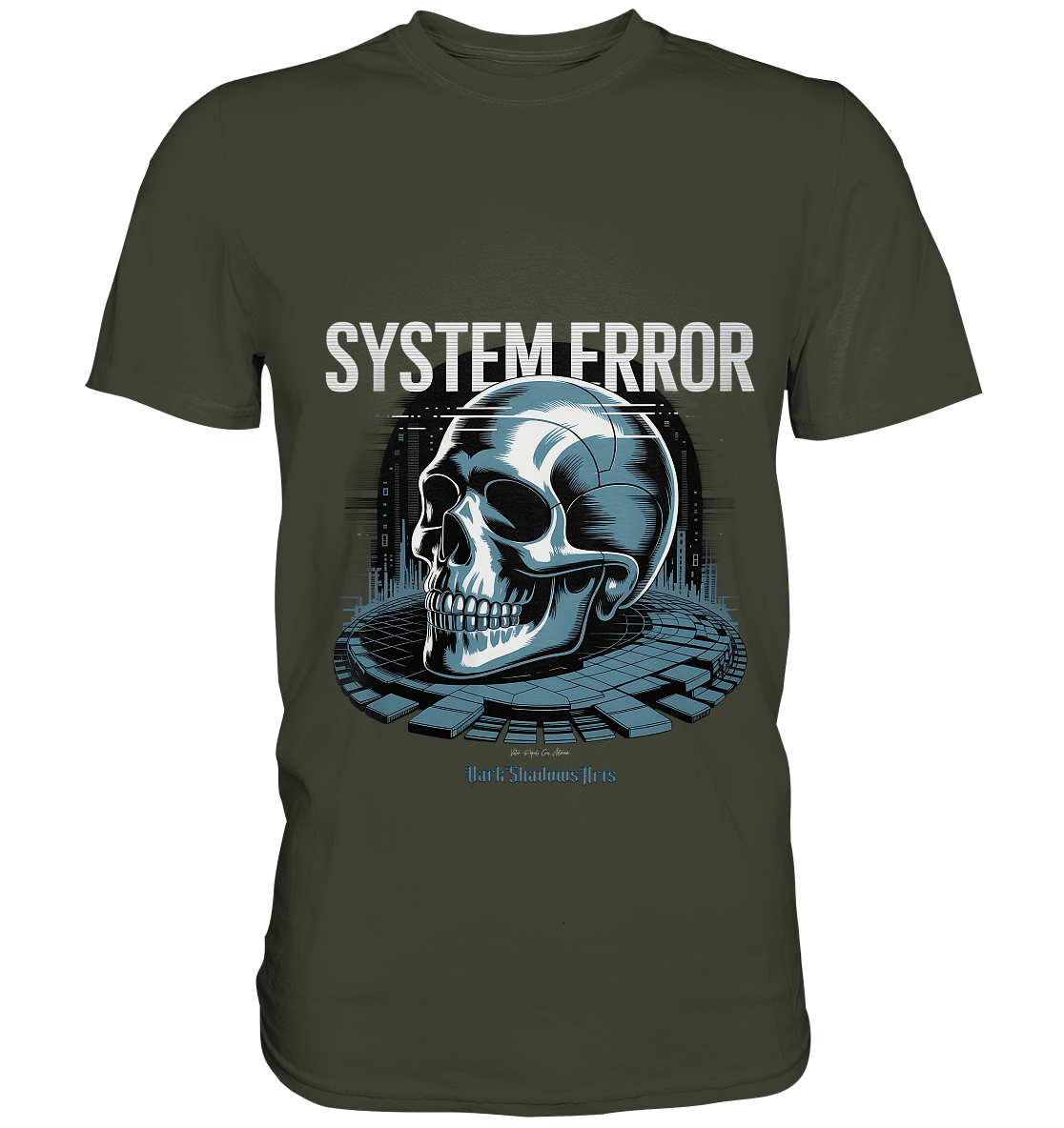 System Error - Digitale Dystopie und Cyber - Gothic Kunst - Premium Shirt | Unisex - Shirts | Dark Shadows Arts