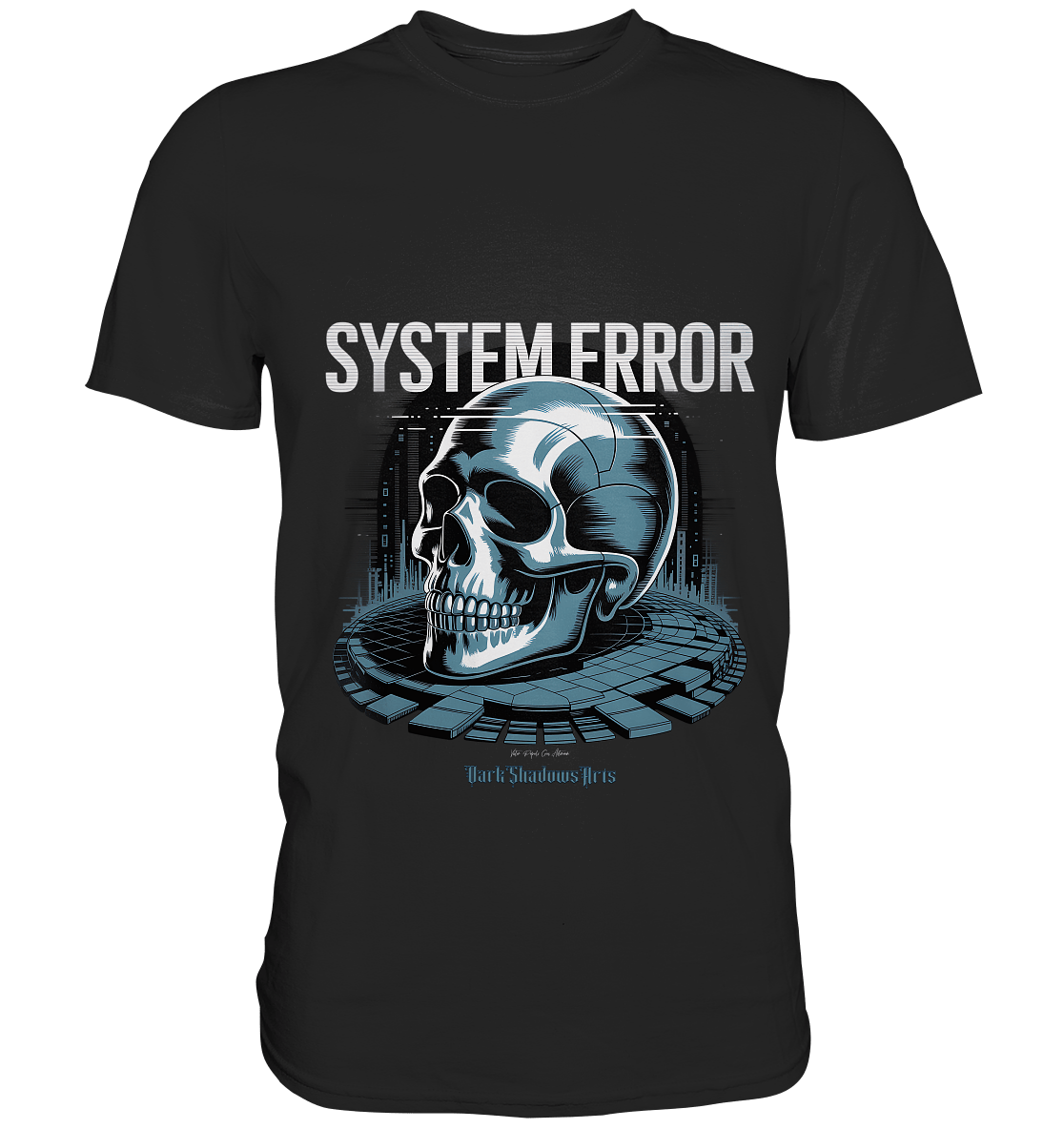System Error - Digitale Dystopie und Cyber - Gothic Kunst - Premium Shirt | Unisex - Shirts | Dark Shadows Arts