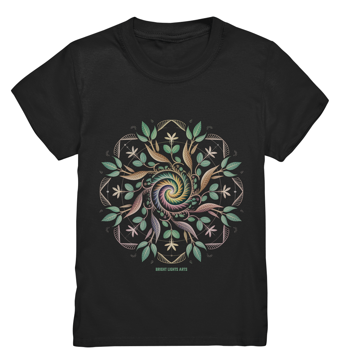 Terra Lumina – Leuchtendes Mandala aus Erde, Licht & Leben - Kids Premium Shirt | Kids & Babys | Dark Shadows Arts