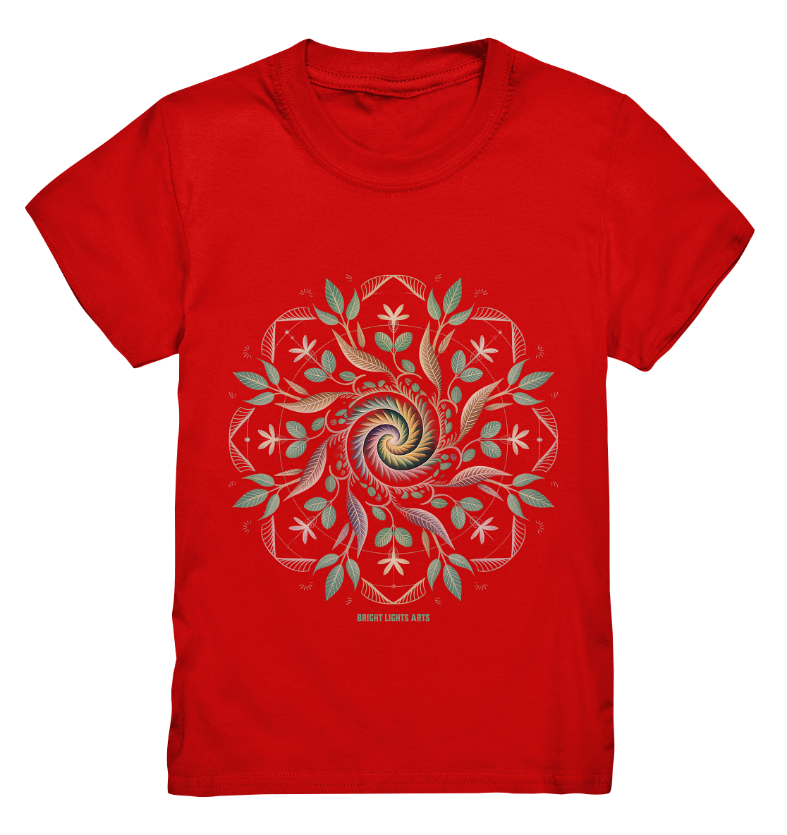 Terra Lumina – Leuchtendes Mandala aus Erde, Licht & Leben - Kids Premium Shirt | Kids & Babys | Dark Shadows Arts
