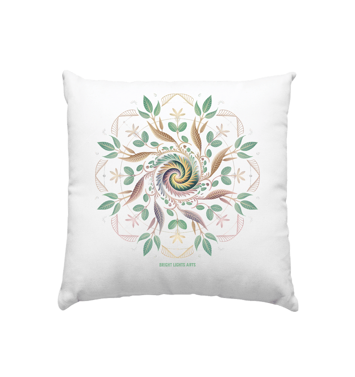 Terra Lumina – Leuchtendes Mandala aus Erde, Licht & Leben - Kissen 40x40cm | Home & Living | Dark Shadows Arts