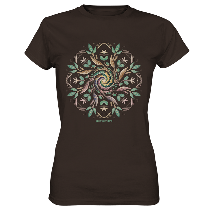 Terra Lumina – Leuchtendes Mandala aus Erde, Licht & Leben - Ladies Premium Shirt | Lady - Shirts | Dark Shadows Arts