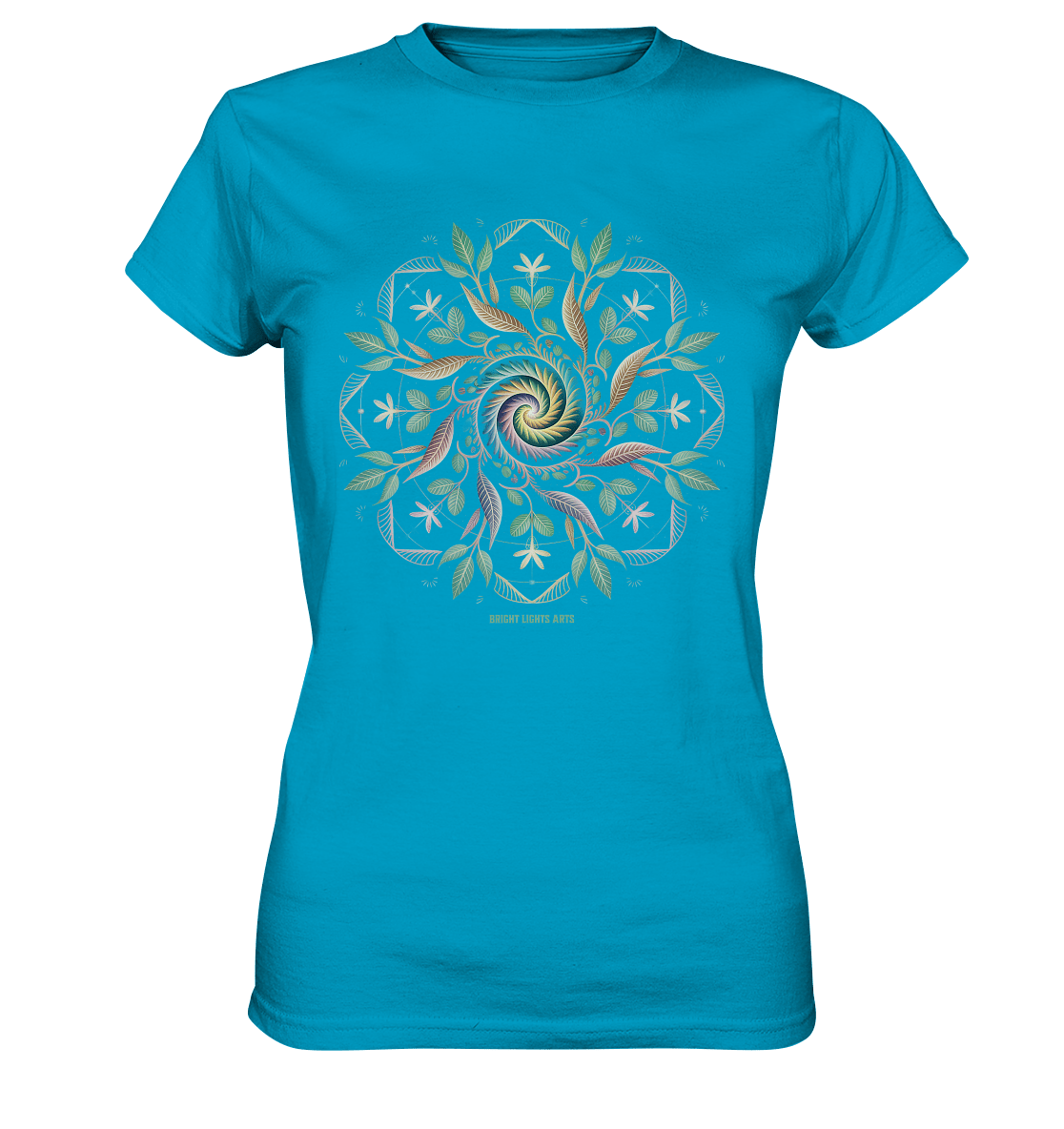 Terra Lumina – Leuchtendes Mandala aus Erde, Licht & Leben - Ladies Premium Shirt | Lady - Shirts | Dark Shadows Arts