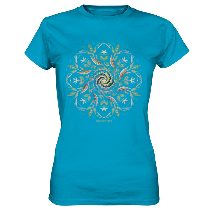 Terra Lumina – Leuchtendes Mandala aus Erde, Licht & Leben - Ladies Premium Shirt | Lady - Shirts | Dark Shadows Arts