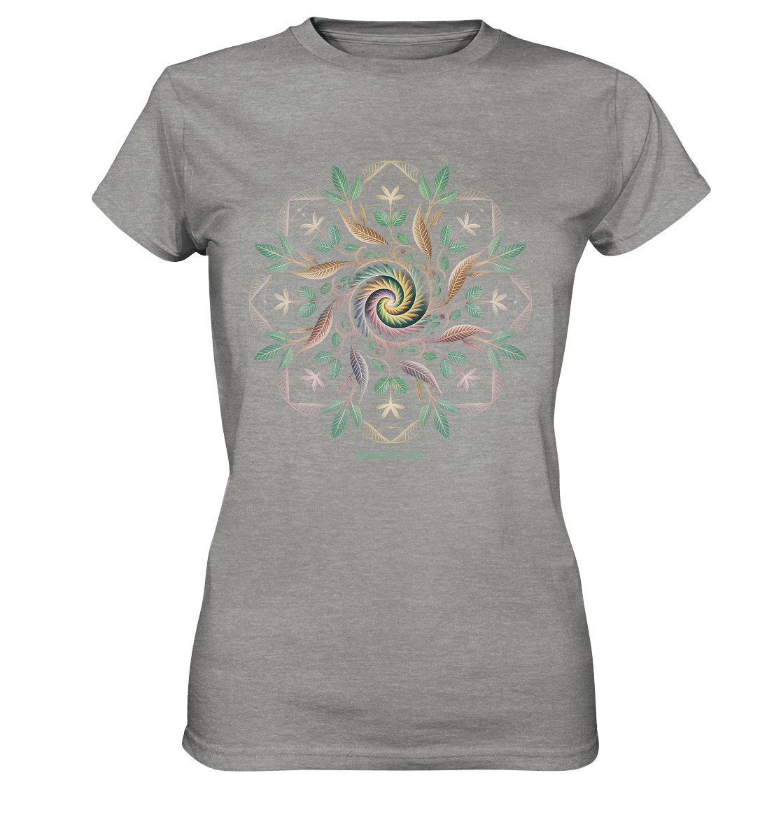 Terra Lumina – Leuchtendes Mandala aus Erde, Licht & Leben - Ladies Premium Shirt | Lady - Shirts | Dark Shadows Arts