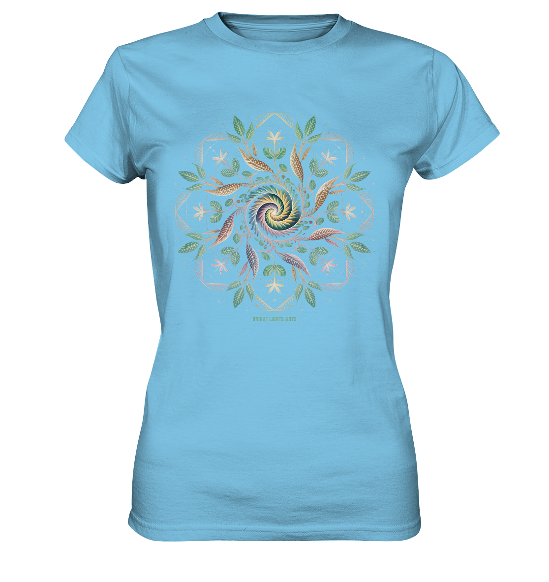 Terra Lumina – Leuchtendes Mandala aus Erde, Licht & Leben - Ladies Premium Shirt | Lady - Shirts | Dark Shadows Arts