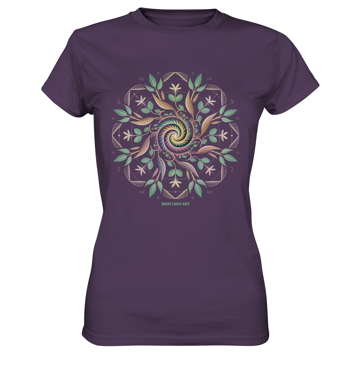 Terra Lumina – Leuchtendes Mandala aus Erde, Licht & Leben - Ladies Premium Shirt | Lady - Shirts | Dark Shadows Arts