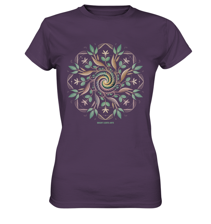 Terra Lumina – Leuchtendes Mandala aus Erde, Licht & Leben - Ladies Premium Shirt | Lady - Shirts | Dark Shadows Arts