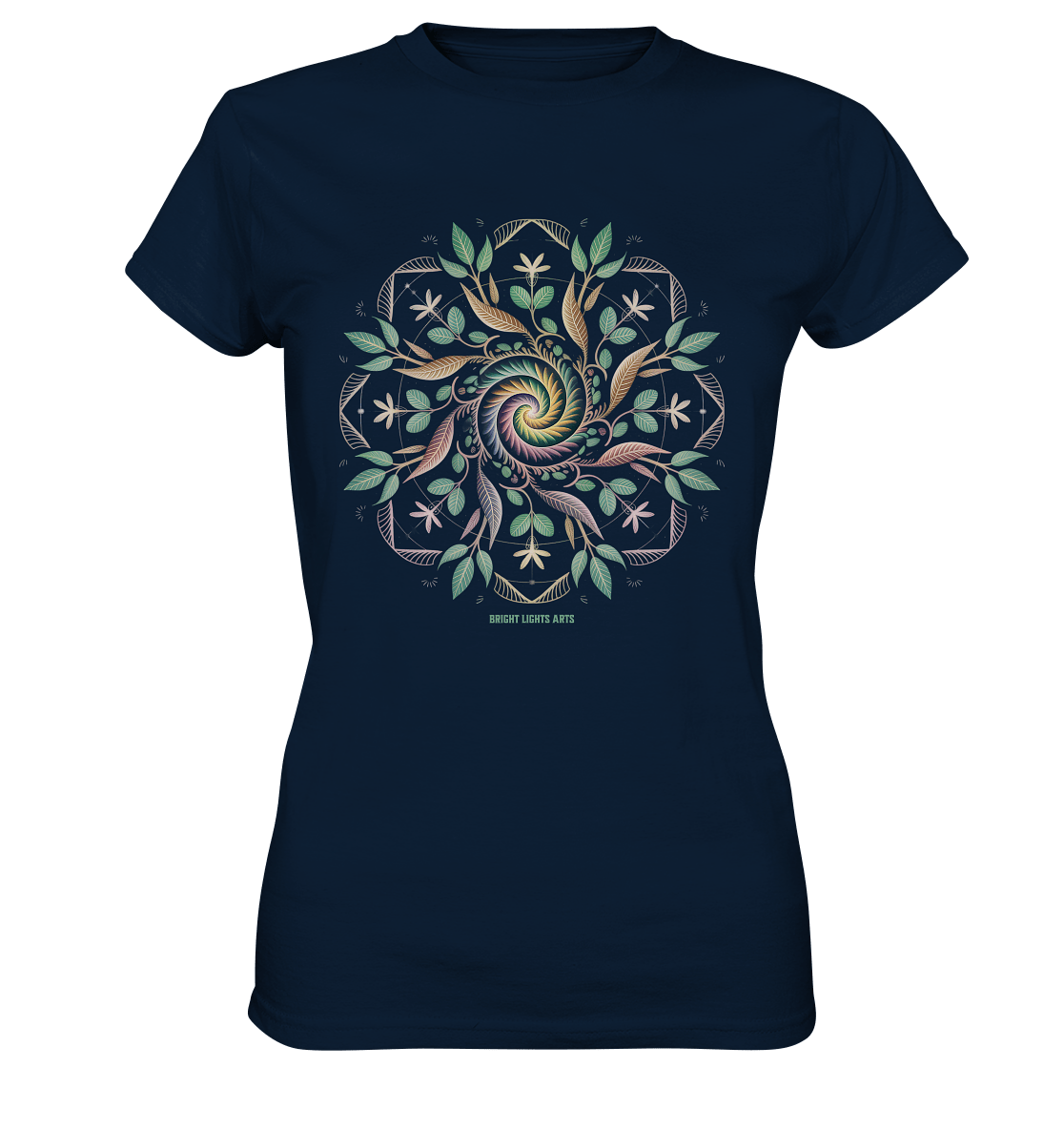 Terra Lumina – Leuchtendes Mandala aus Erde, Licht & Leben - Ladies Premium Shirt | Lady - Shirts | Dark Shadows Arts