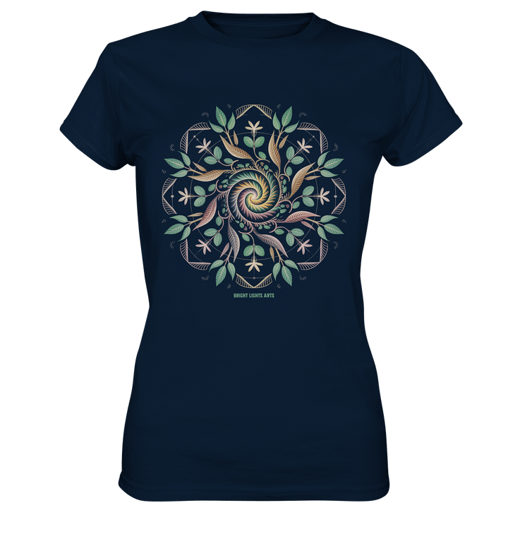 Terra Lumina – Leuchtendes Mandala aus Erde, Licht & Leben - Ladies Premium Shirt | Lady - Shirts | Dark Shadows Arts