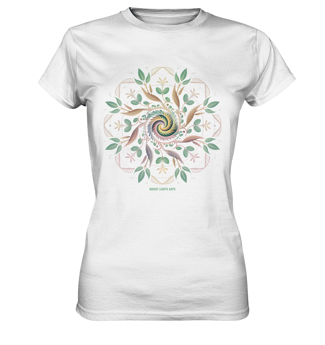 Terra Lumina – Leuchtendes Mandala aus Erde, Licht & Leben - Ladies Premium Shirt | Lady - Shirts | Dark Shadows Arts