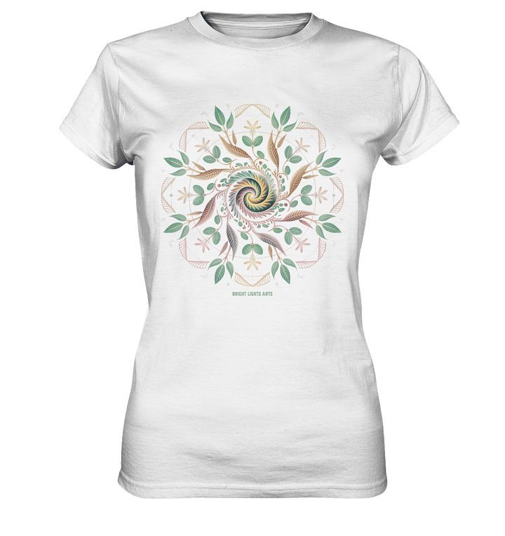 Terra Lumina – Leuchtendes Mandala aus Erde, Licht & Leben - Ladies Premium Shirt | Lady - Shirts | Dark Shadows Arts