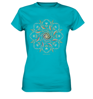Terra Lumina – Leuchtendes Mandala aus Erde, Licht & Leben - Ladies Premium Shirt | Lady - Shirts | Dark Shadows Arts