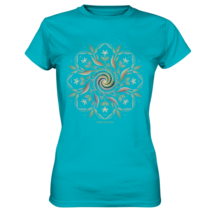 Terra Lumina – Leuchtendes Mandala aus Erde, Licht & Leben - Ladies Premium Shirt | Lady - Shirts | Dark Shadows Arts