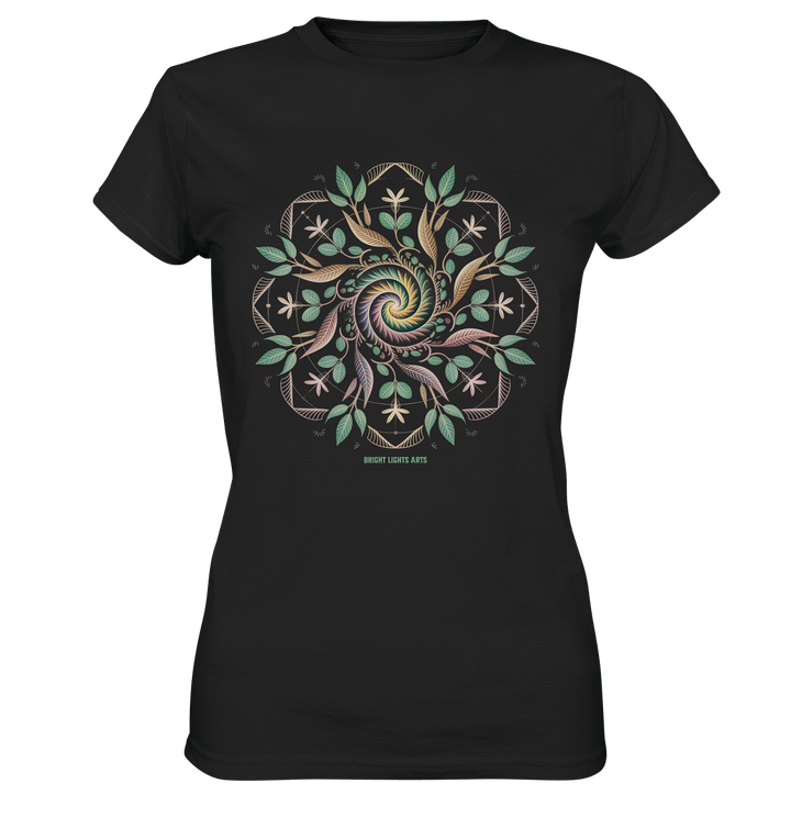Terra Lumina – Leuchtendes Mandala aus Erde, Licht & Leben - Ladies Premium Shirt | Lady - Shirts | Dark Shadows Arts