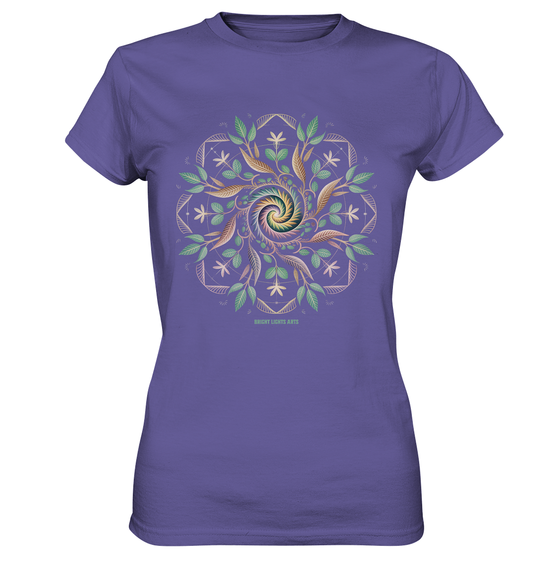 Terra Lumina – Leuchtendes Mandala aus Erde, Licht & Leben - Ladies Premium Shirt | Lady - Shirts | Dark Shadows Arts